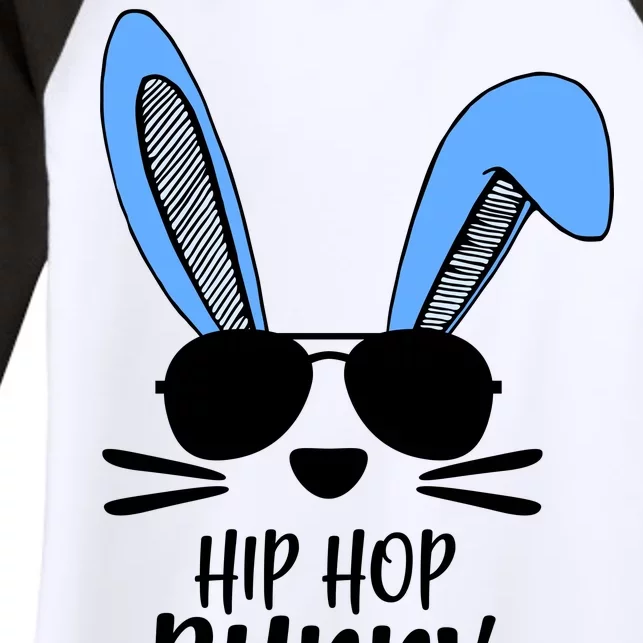 Hip Hop Bunny Women's Tri-Blend 3/4-Sleeve Raglan Shirt