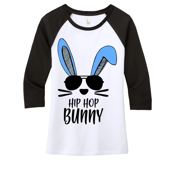 Hip Hop Bunny Women's Tri-Blend 3/4-Sleeve Raglan Shirt