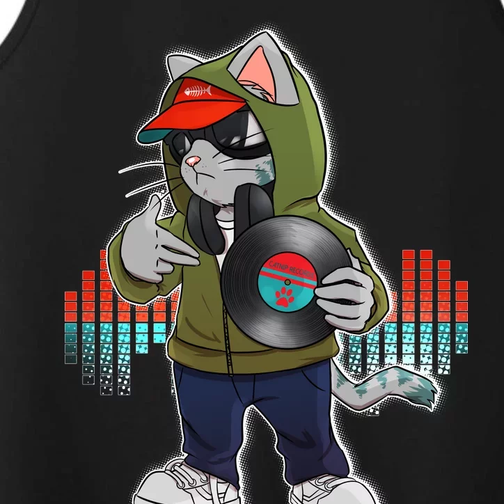 Hip Hop DJ Cat Catnip Records Performance Tank