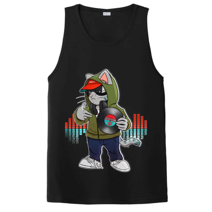 Hip Hop DJ Cat Catnip Records Performance Tank