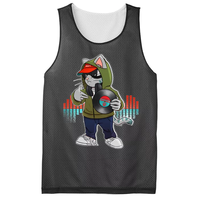 Hip Hop DJ Cat Catnip Records Mesh Reversible Basketball Jersey Tank