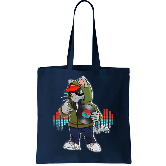 Hip Hop DJ Cat Catnip Records Tote Bag