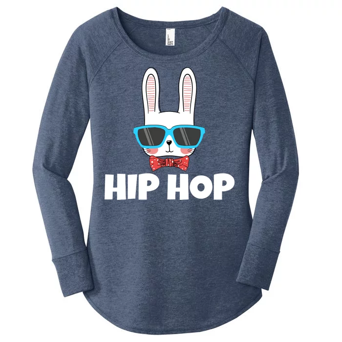 Hip Hop Easter Bunny Women's Perfect Tri Tunic Long Sleeve Shirt