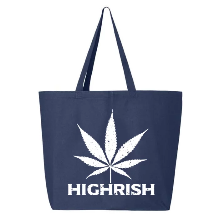 Highrish Irish Pot Leaf St Pattys Day Stoner Gift 25L Jumbo Tote