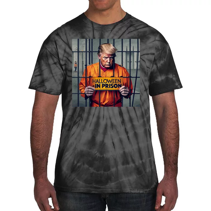 Halloween In Prison Funny Usa Political Tie-Dye T-Shirt