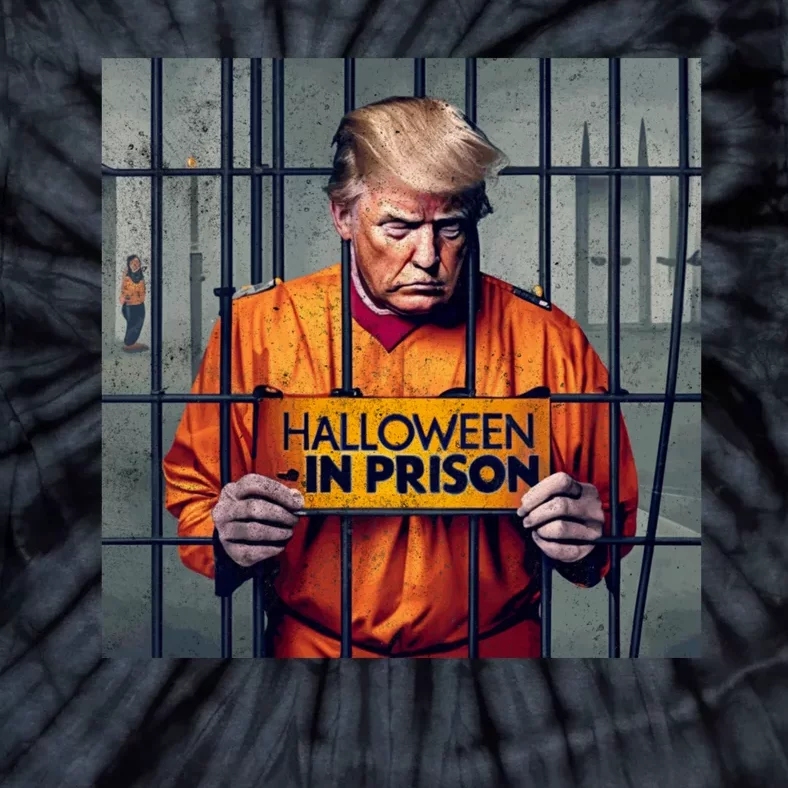 Halloween In Prison Funny Usa Political Tie-Dye T-Shirt