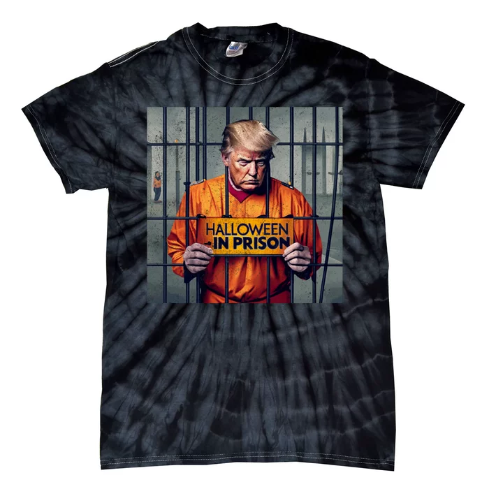 Halloween In Prison Funny Usa Political Tie-Dye T-Shirt