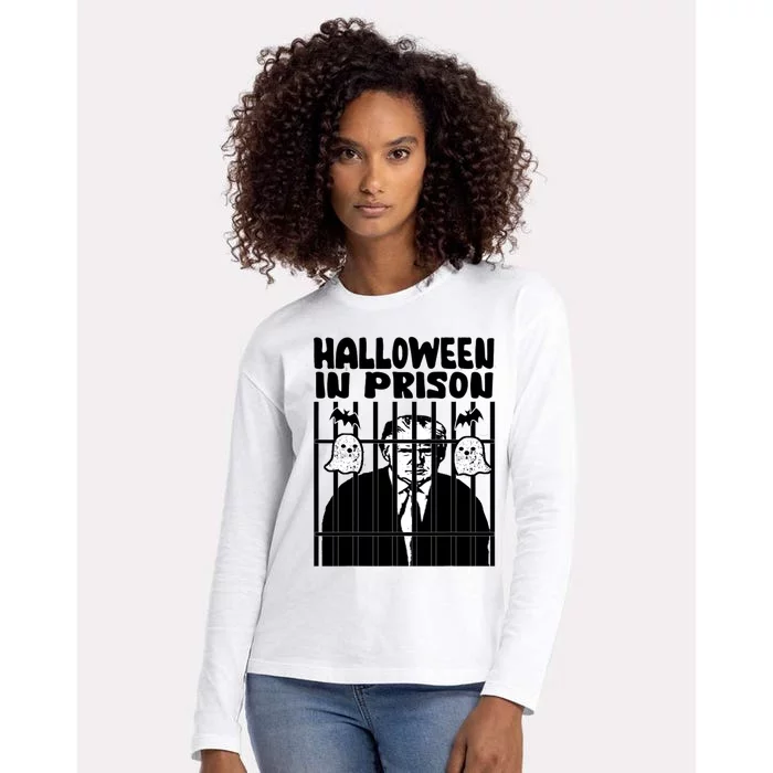 Halloween In Prison Jack Smith & Fany Willis Funny Trump Womens Cotton Relaxed Long Sleeve T-Shirt