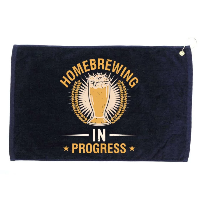 Homebrewing In Progress Beer Brewing Alcohol Er Meaningful Gift Grommeted Golf Towel