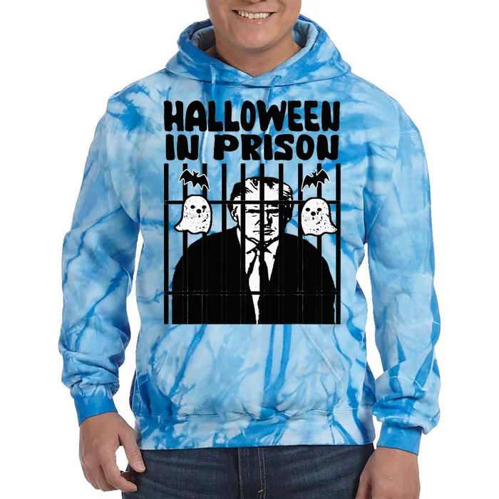 Halloween In Prison Funny Usa Political Tie Dye Hoodie