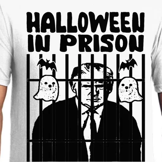 Halloween In Prison Funny Usa Political Pajama Set