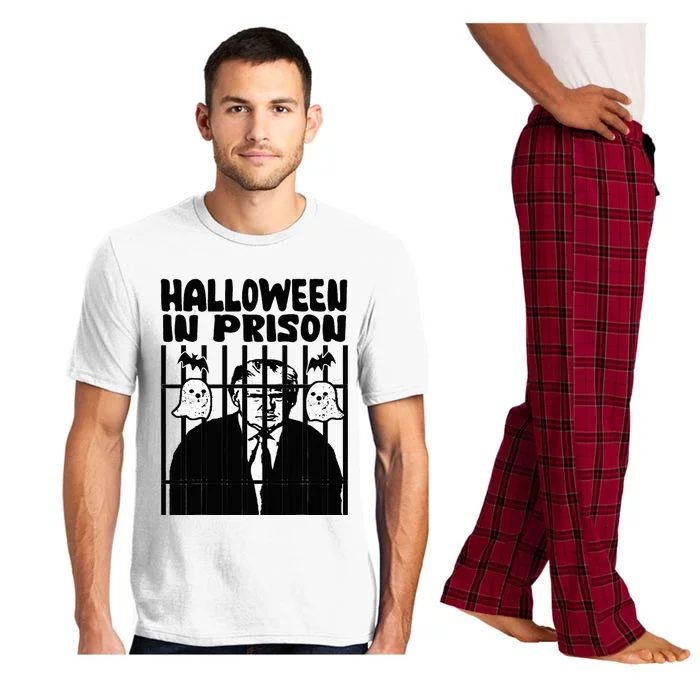 Halloween In Prison Funny Usa Political Pajama Set