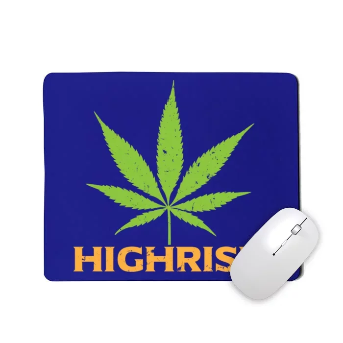 Highrish Irish Pot Leaf St Pattys Day Stoner Gift Cool Gift Mousepad