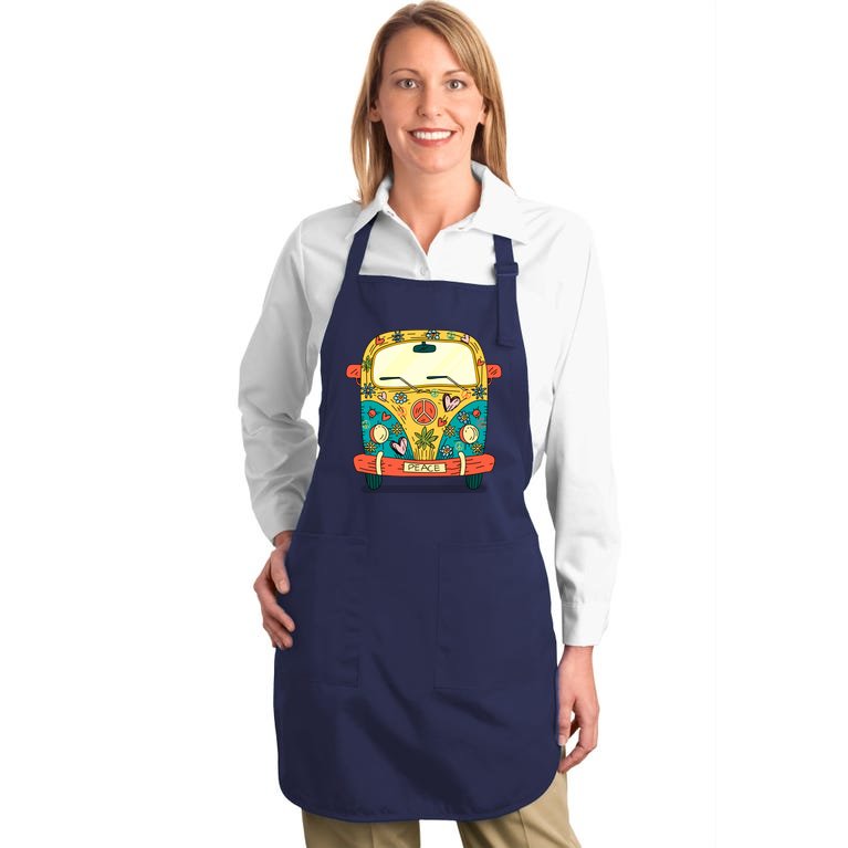 Hippe Peace Van Full-Length Apron With Pockets