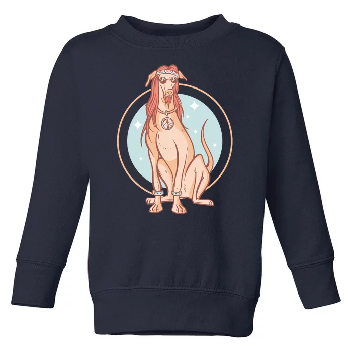 Hippie Dog Toddler Sweatshirt