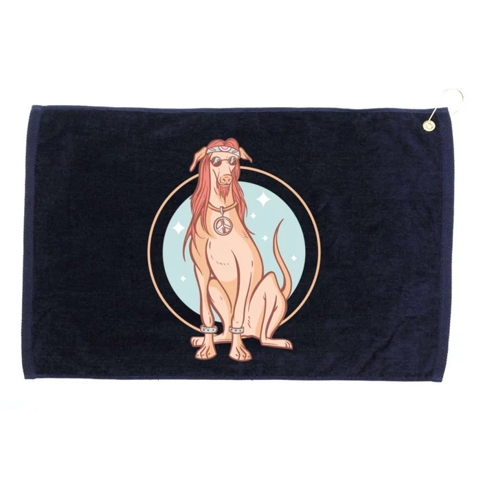 Hippie Dog Grommeted Golf Towel