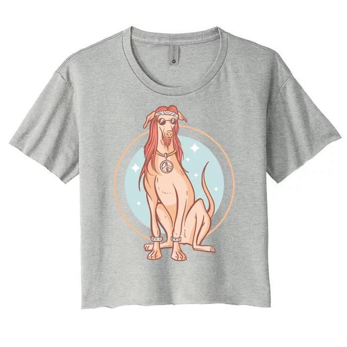 Hippie Dog Women's Crop Top Tee