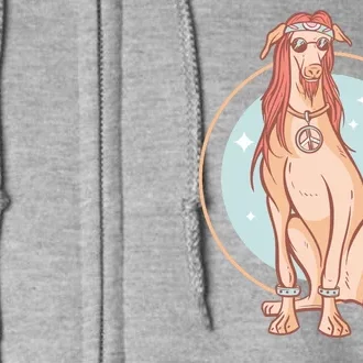 Hippie Dog Full Zip Hoodie