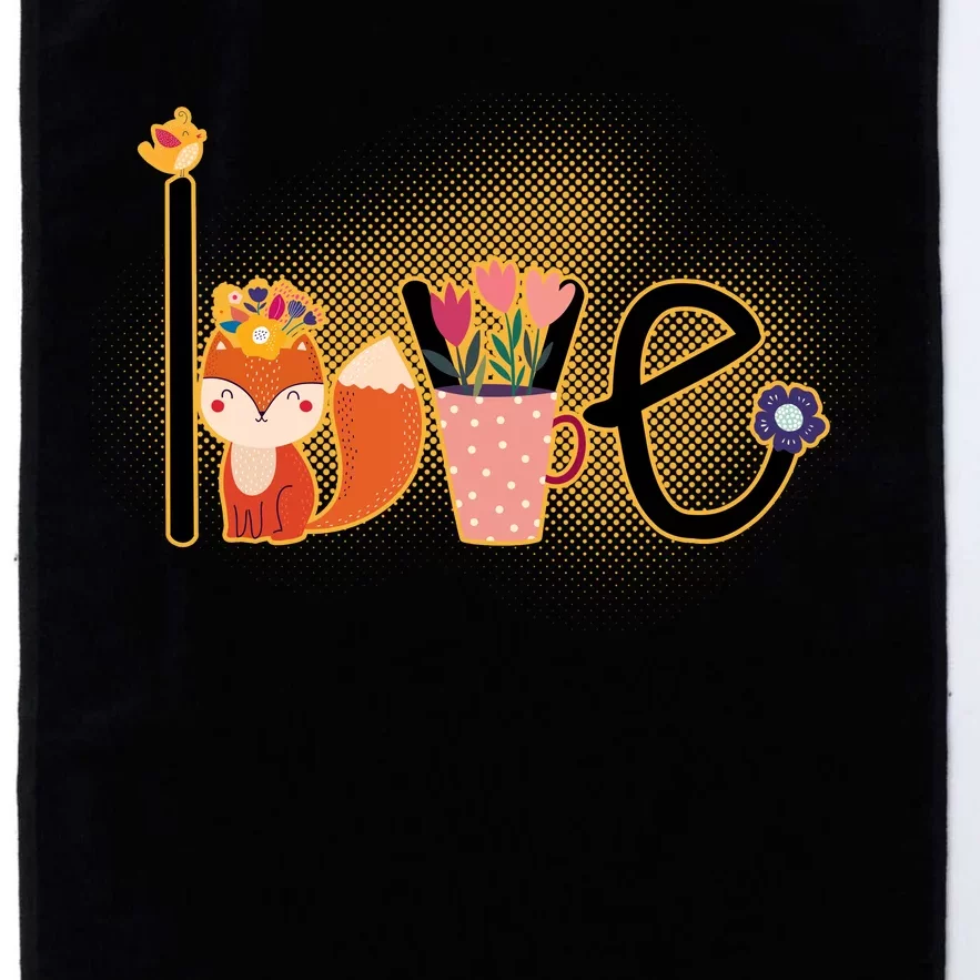 Hippie Love Spring Platinum Collection Golf Towel