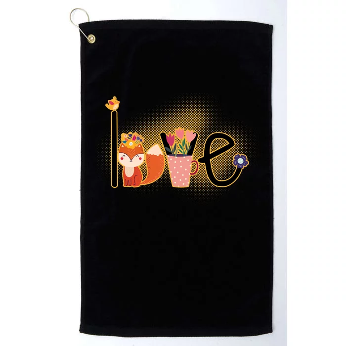 Hippie Love Spring Platinum Collection Golf Towel