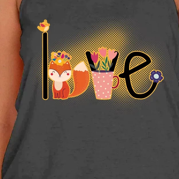 Hippie Love Spring Women's Knotted Racerback Tank