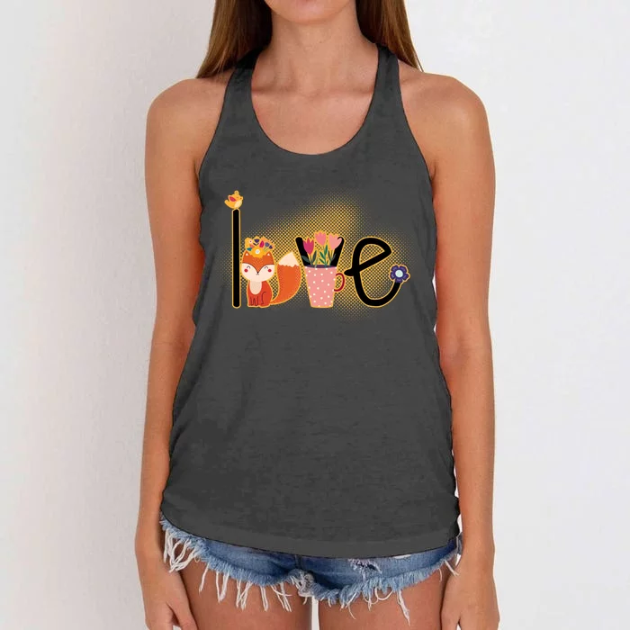 Hippie Love Spring Women's Knotted Racerback Tank