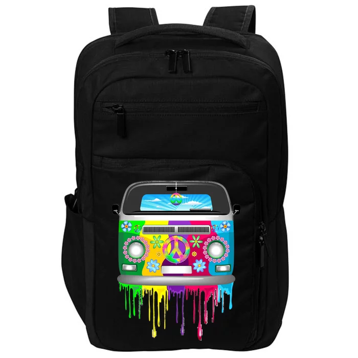 Hippie Van Dripping Rainbow Impact Tech Backpack