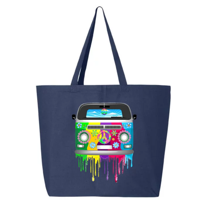 Hippie Van Dripping Rainbow 25L Jumbo Tote