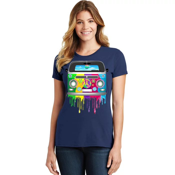 Hippie Van Dripping Rainbow Women's T-Shirt