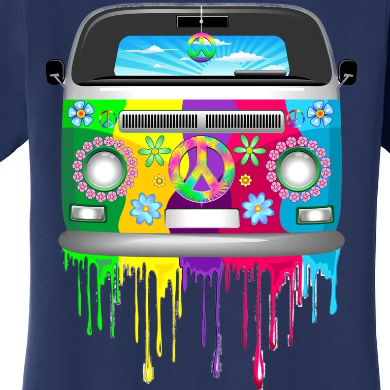 Hippie Van Dripping Rainbow Women's T-Shirt