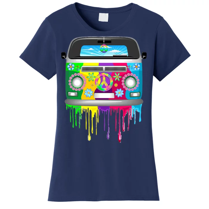 Hippie Van Dripping Rainbow Women's T-Shirt