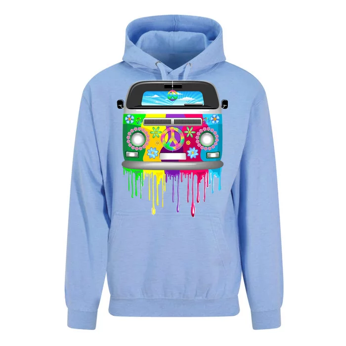 Hippie Van Dripping Rainbow Unisex Surf Hoodie