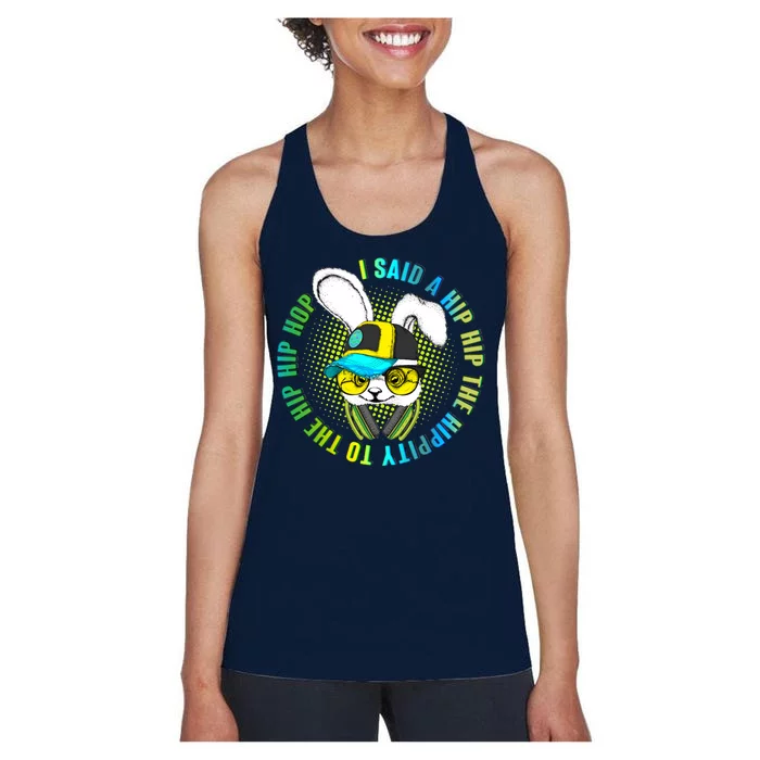 Hippity Hip Hop Bunny Women's Racerback Tank