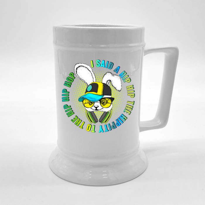 Hippity Hip Hop Bunny Front & Back Beer Stein