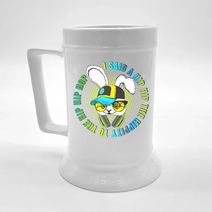 Hippity Hip Hop Bunny Front & Back Beer Stein