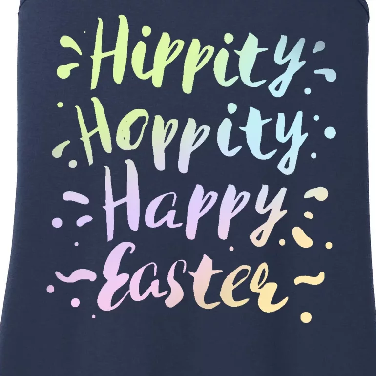 Hippity Hoppity Happy Easter Ladies Essential Tank