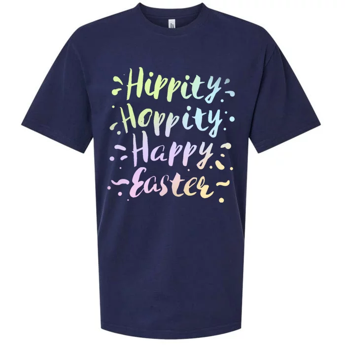 Hippity Hoppity Happy Easter Sueded Cloud Jersey T-Shirt