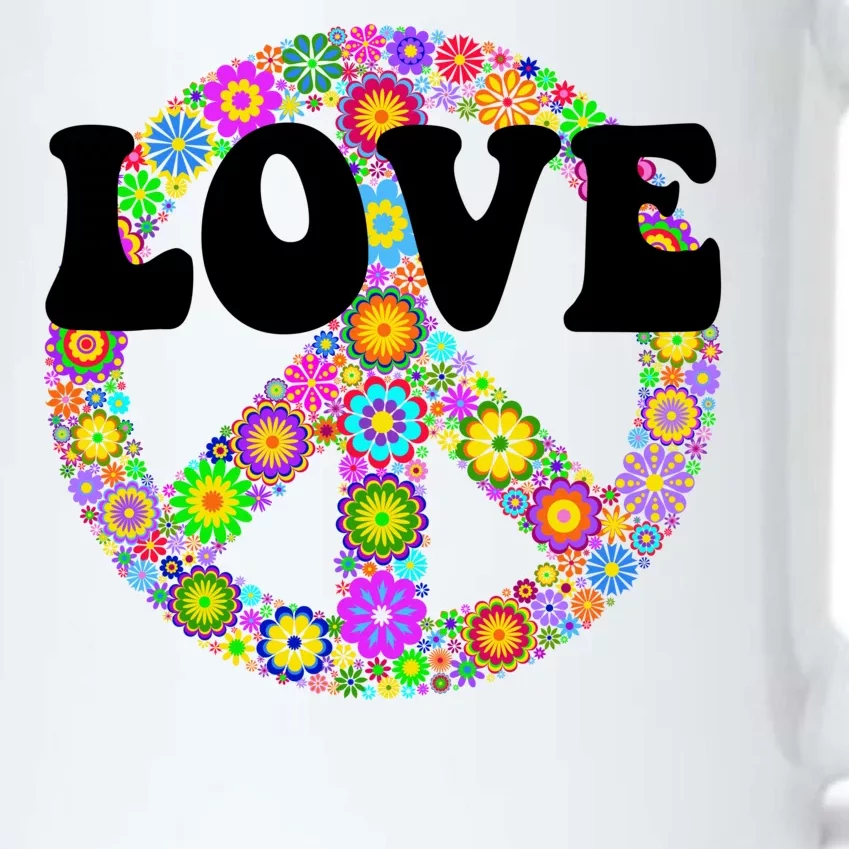 Hippy Love Black Color Changing Mug