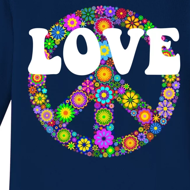 Hippy Love Baby Long Sleeve Bodysuit