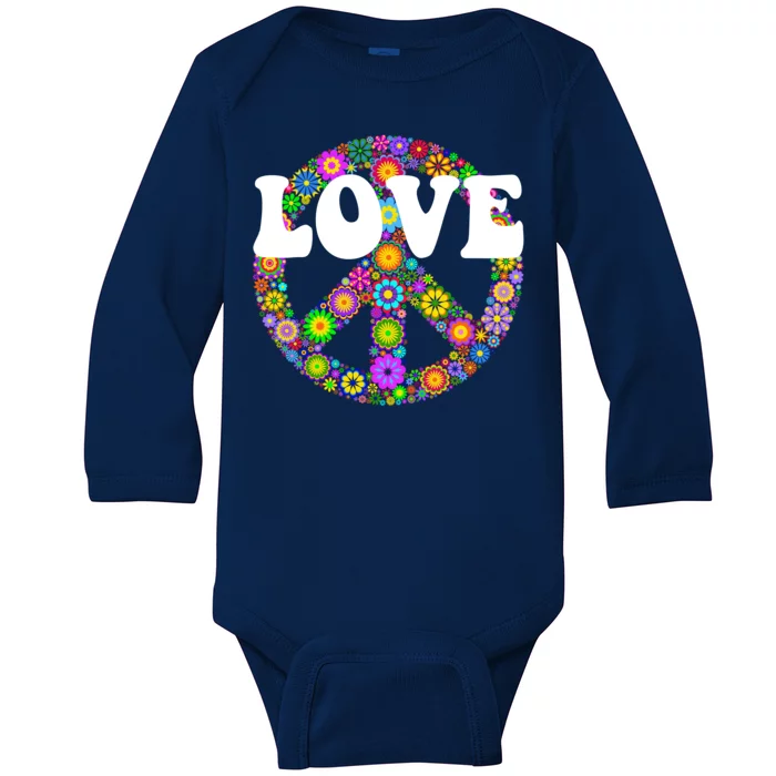 Hippy Love Baby Long Sleeve Bodysuit