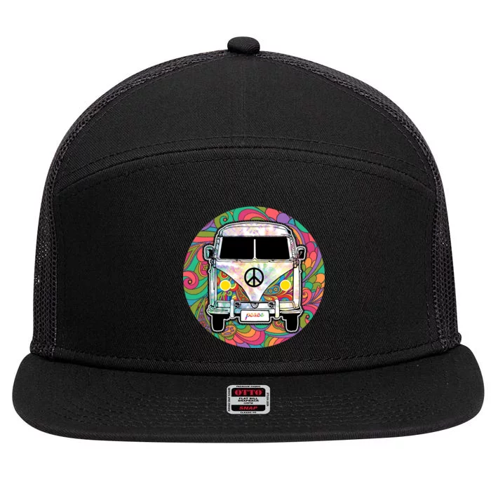 Hippy Van 7 Panel Mesh Trucker Snapback Hat