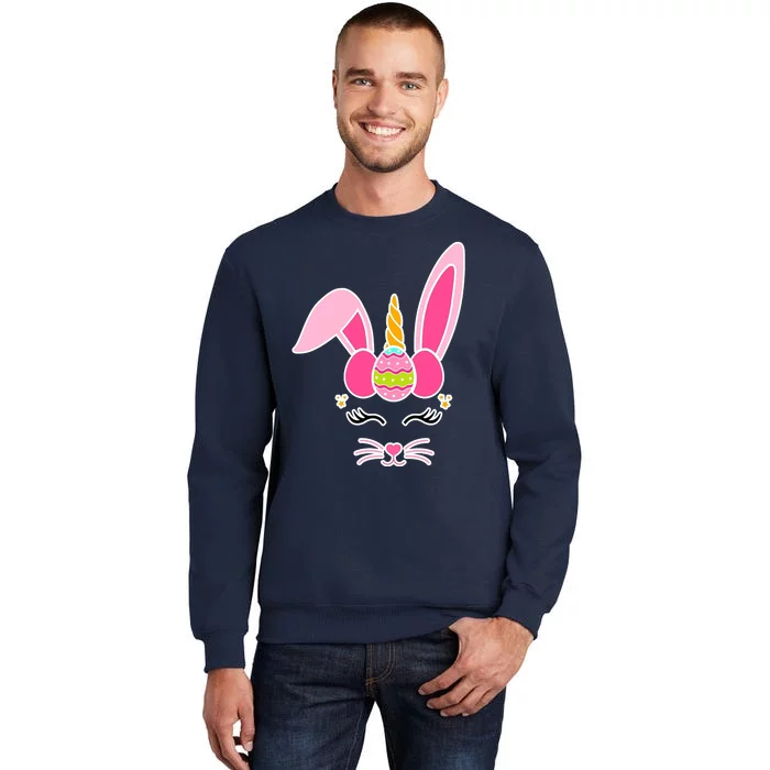 Hipster Bunnycorn Easter Bunny Unicorn Sweatshirt