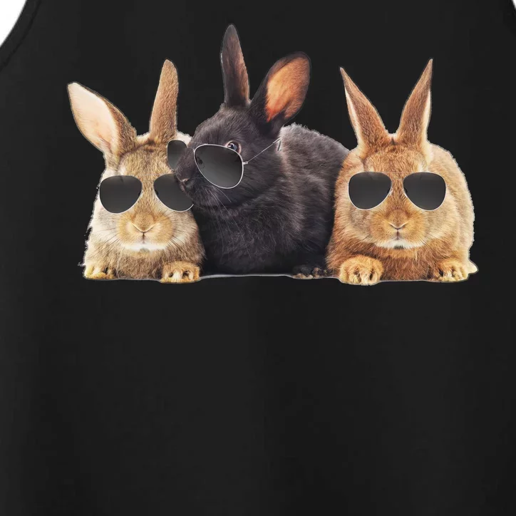 Hipster Cool Rabbit Performance Tank