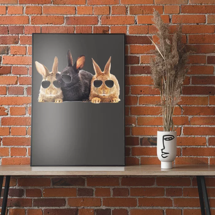 Hipster Cool Rabbit Poster