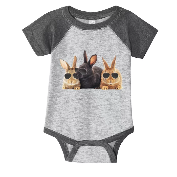 Hipster Cool Rabbit Infant Baby Jersey Bodysuit