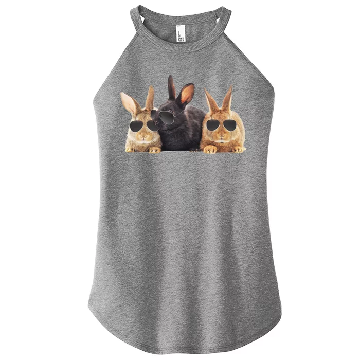 Hipster Cool Rabbit Women’s Perfect Tri Rocker Tank