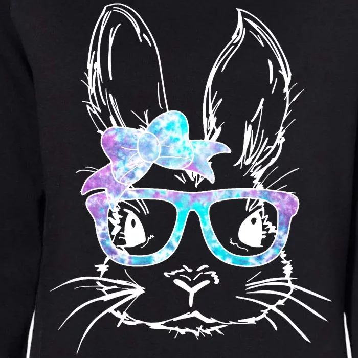 Hipster Easter Bunny Floral Womens California Wash Sweatshirt