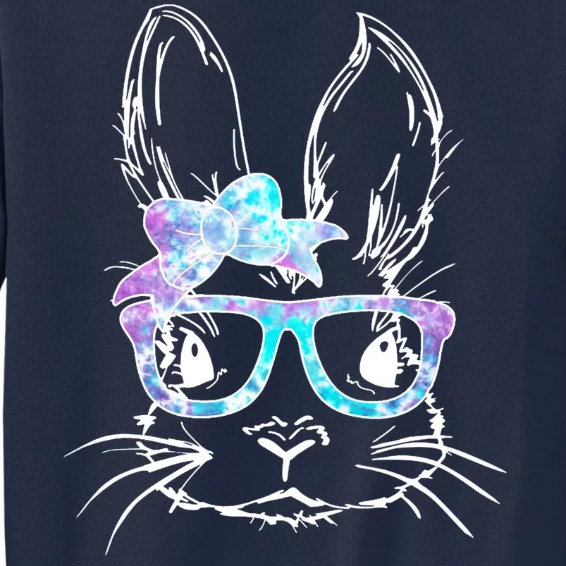 Hipster Easter Bunny Floral Tall Sweatshirt