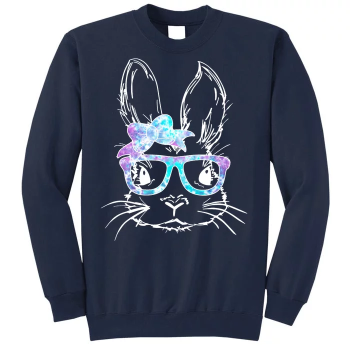 Hipster Easter Bunny Floral Tall Sweatshirt