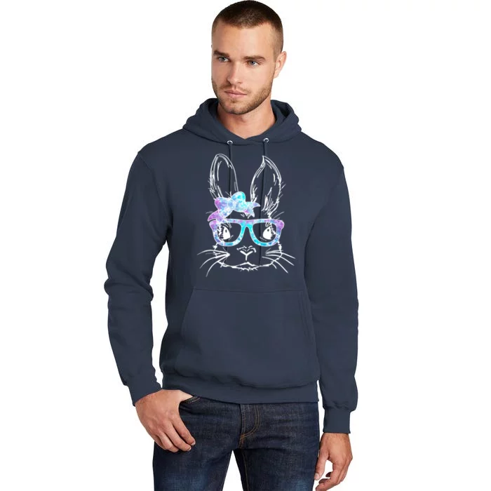 Hipster Easter Bunny Floral Tall Hoodie